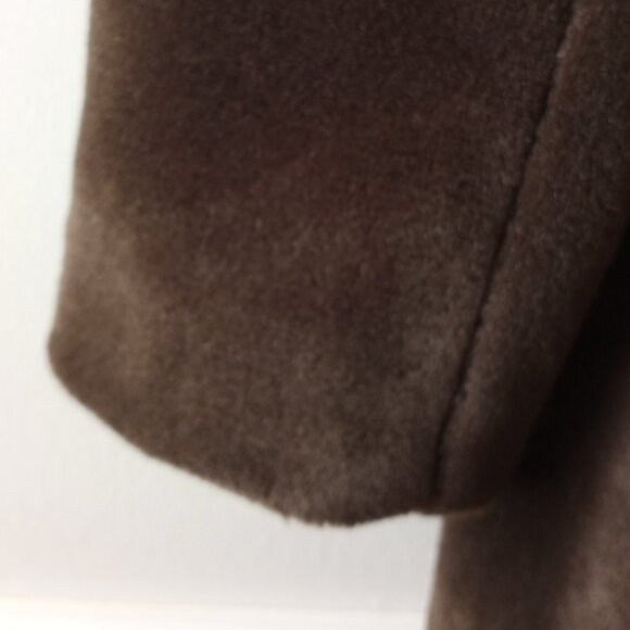 'J.CREW' Teddy Coat Dark Brown Size M EUC * Worn Twice - Picture 7 of 14